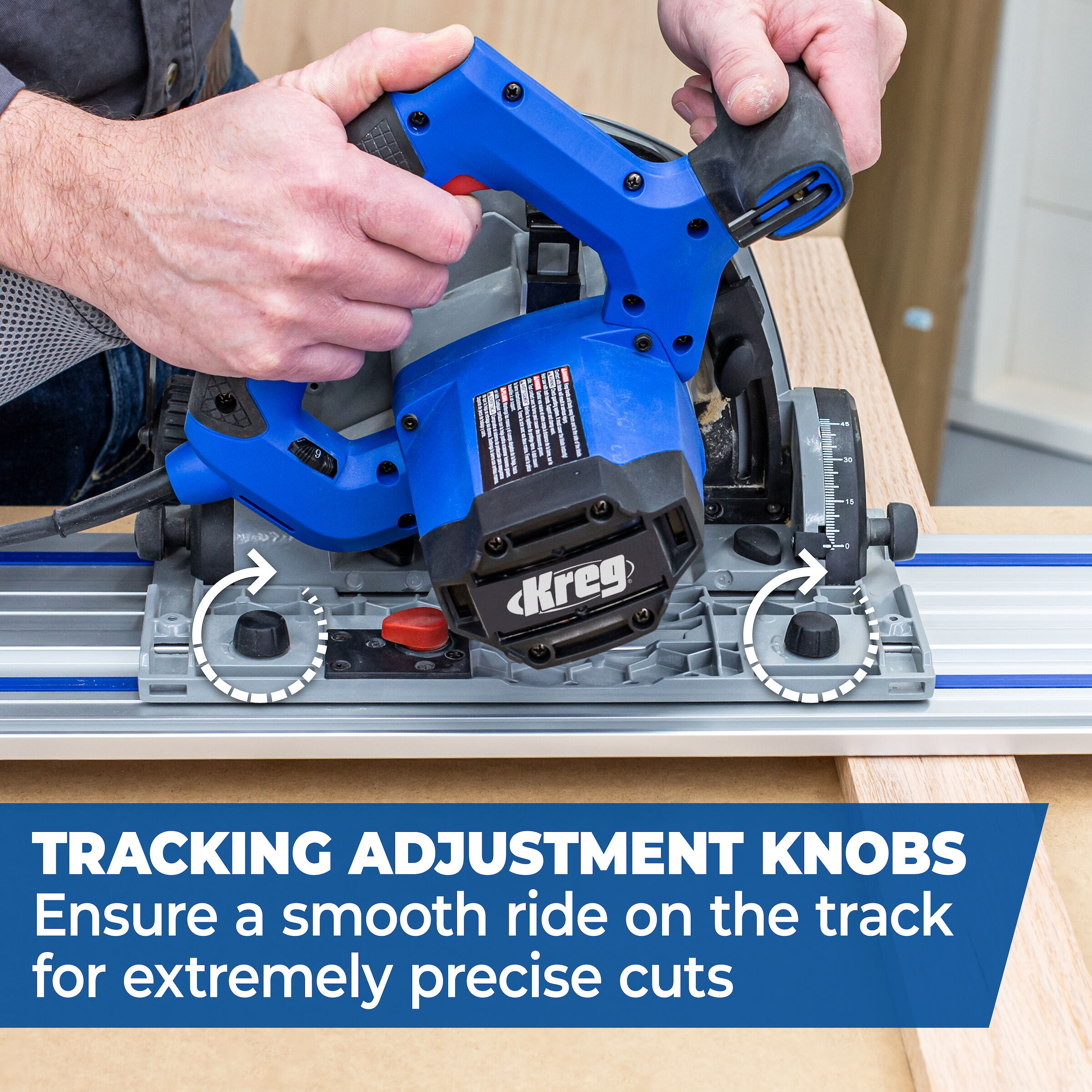 Adaptive Cutting System Plunge-Cut Track Saw