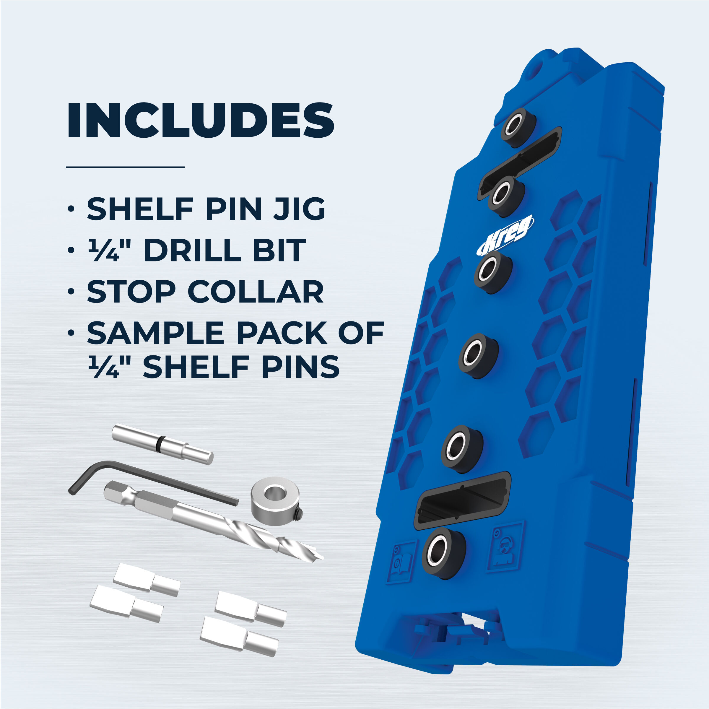 Shelf pin deals drill