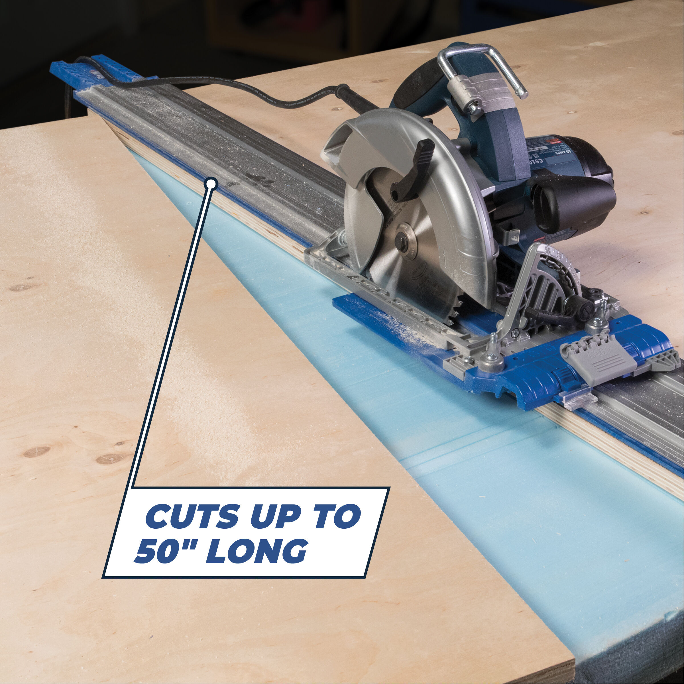 Circular saw guide for shop angle cuts