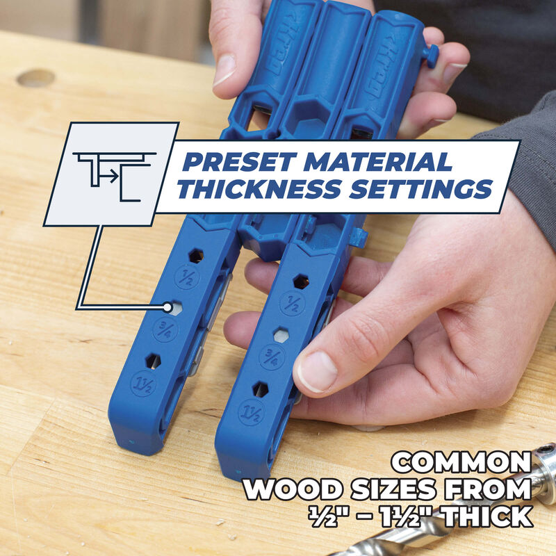 Kreg Pocket Hole Jig Kit - Portable Woodworking Jig for Strong and
