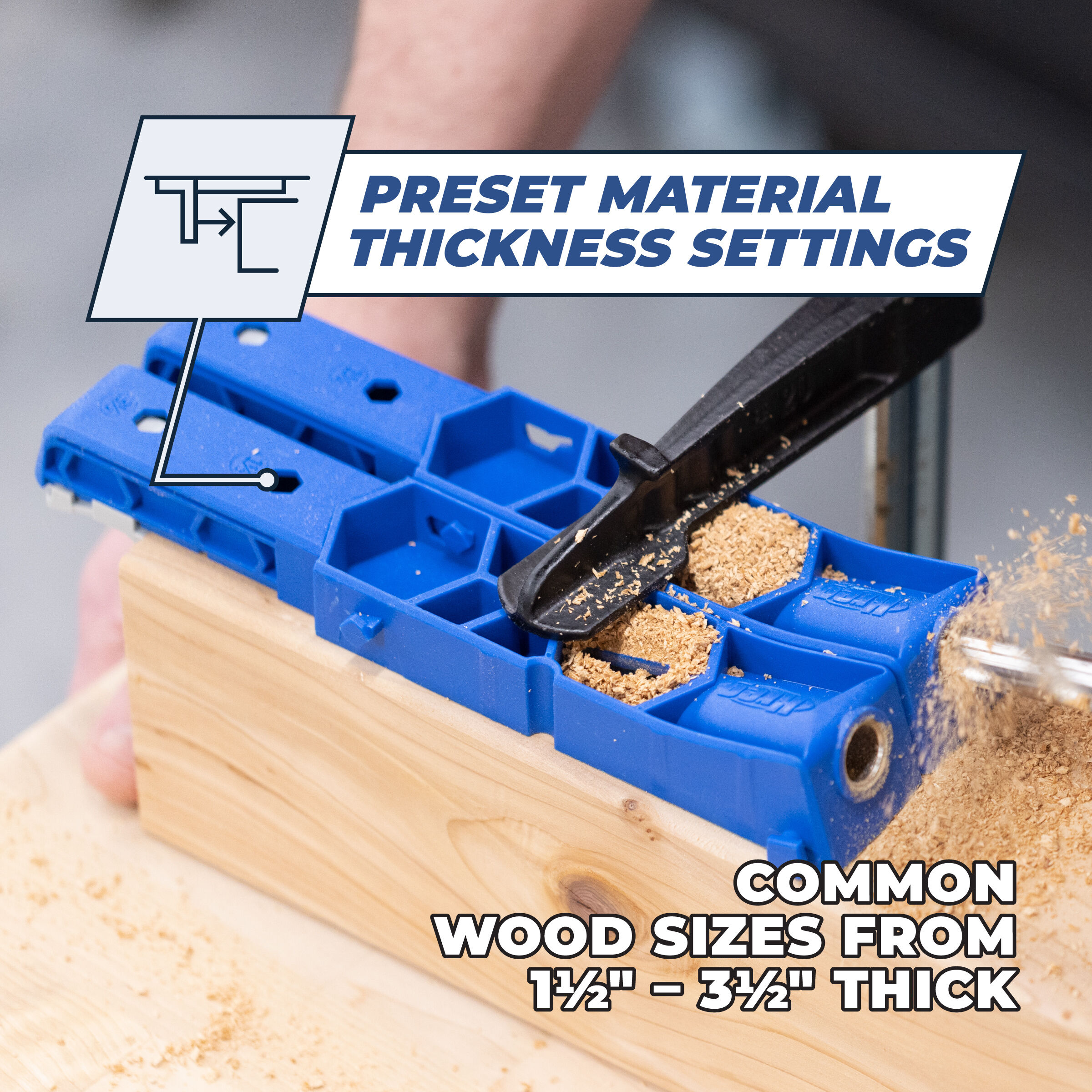 Kreg jig deals 1 inch wood