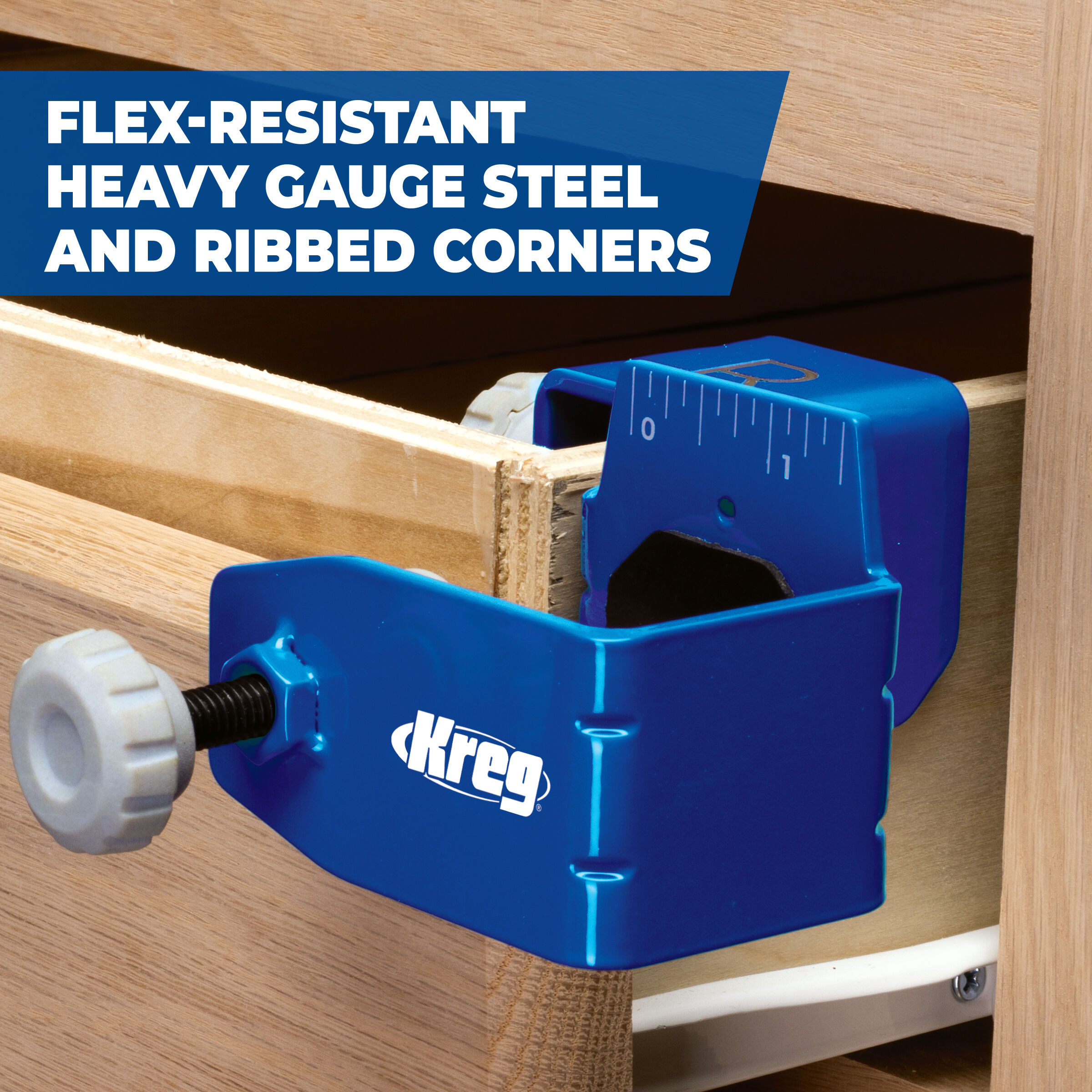 Kreg drawer outlet front jig