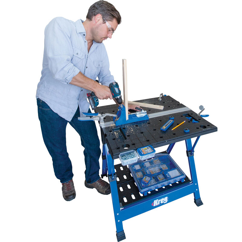 FREE PROJECT PLAN: Mobile Kreg Jig Work Center with Storage