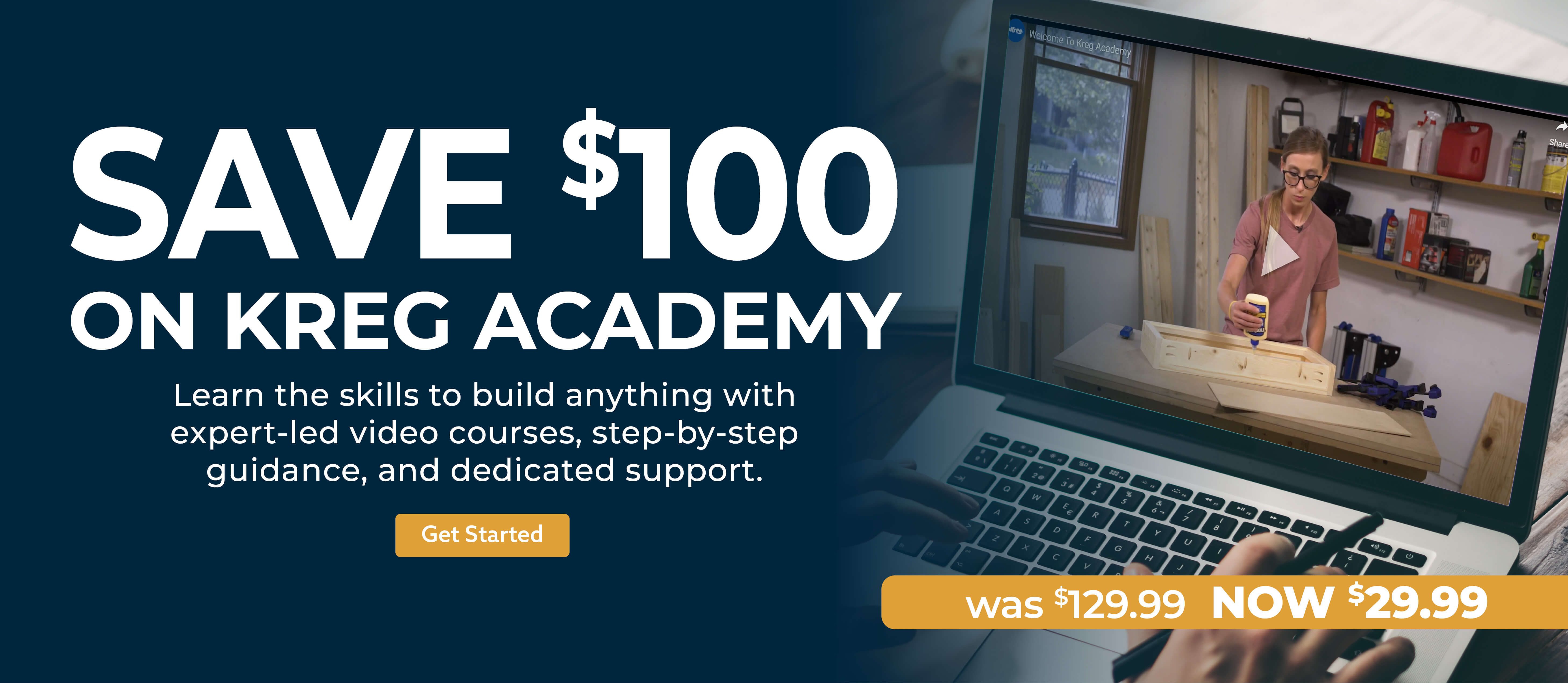 Save on Kreg Academy